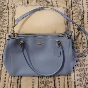 PRISTINE Coach Baby Blue Ava Purse